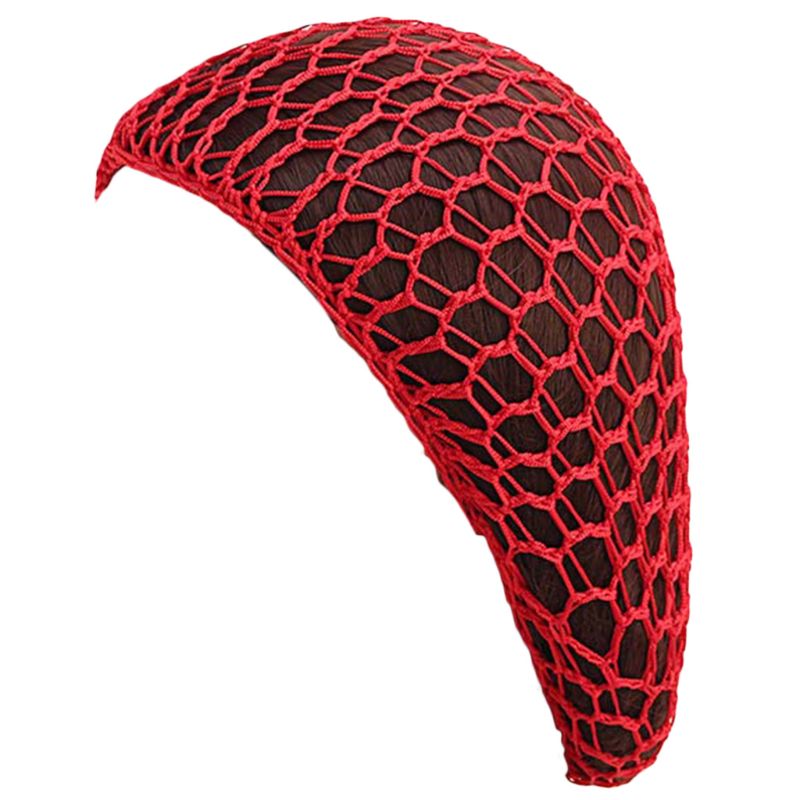 Kvinder håndlavet hæklet hår net snood mesh turban sovehue slouchy strik cap
