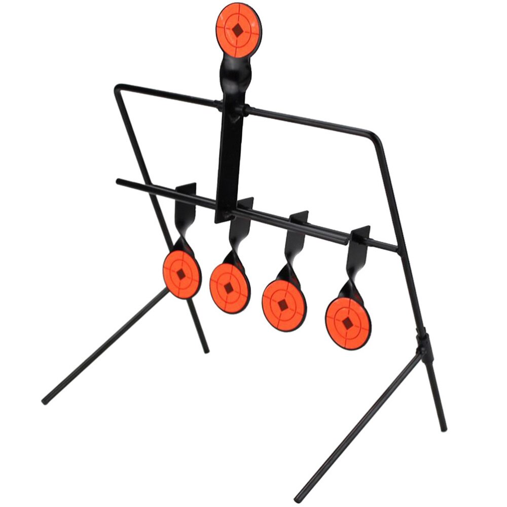 Metalen Resetten Schieten Doel Paddle Wind Chime Stijl Doel Voor Outdoor Schieten Training (Zwart)