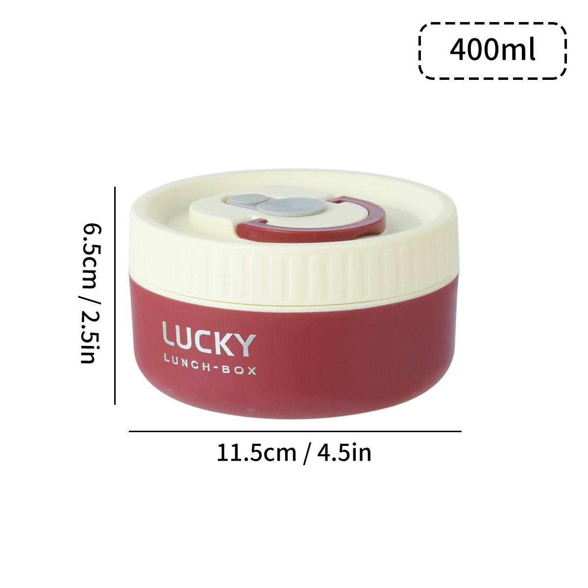 WORTHBUY Portable Thermal Lunch Box For Kid Student Leak-proof Bento Box Set 304 Stainless Steel Food Storage Container Heatable: Red