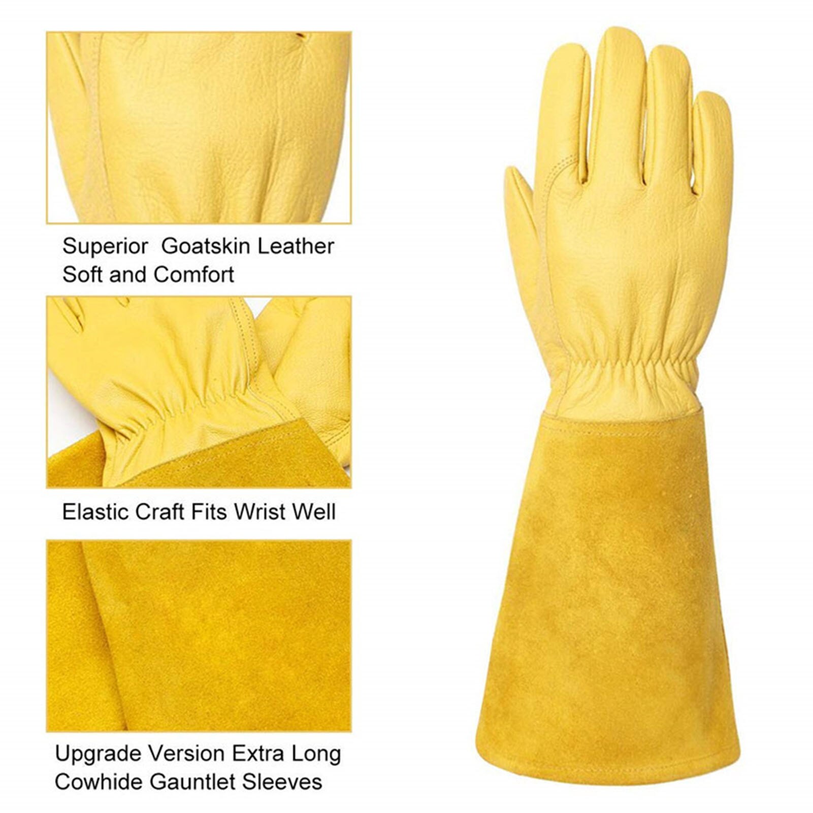 Dorn-Proof Handschuhe 1 Paar Gartenarbeit Lange Handschuhe Anti-tragen Stab-beständig Schweißen Handschuhe Garten Protector Für rose Rebschnitt