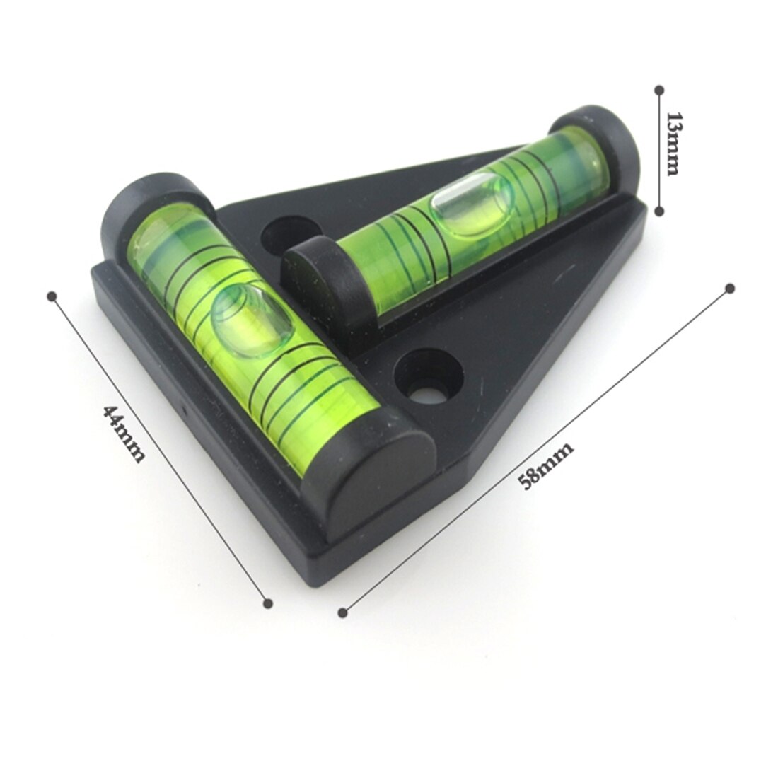 Instrumento de medición de nivel de burbuja Triangular, 1 unidad, indicador de plástico Triangular