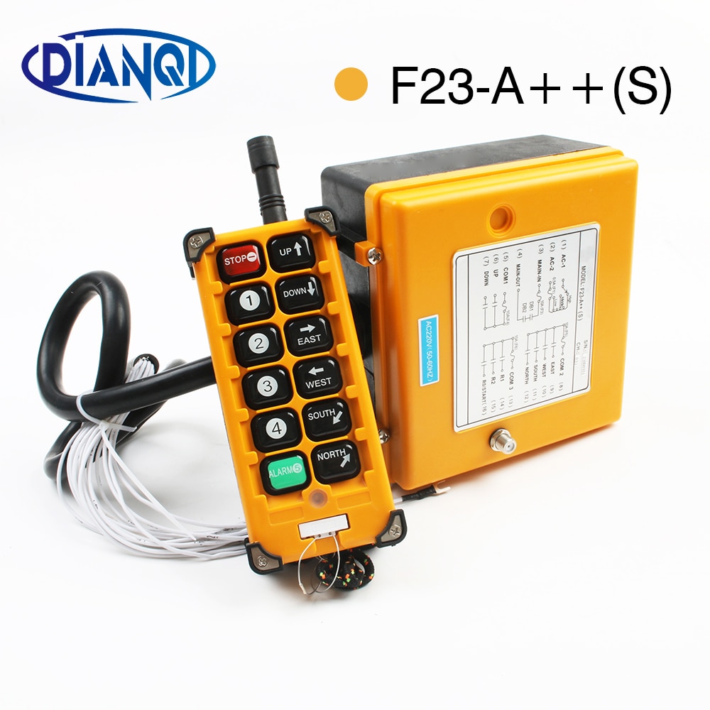 Industrial Wireless Radio remote controller switch speed control Hoist Crane Control Lift Crane F23 A++S