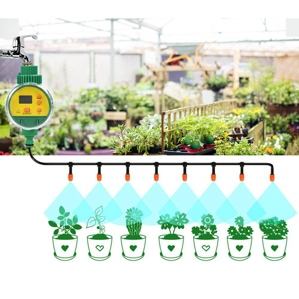 2020Automatic Intelligent Electronic Watering Timer LCD Digital Water Irrigation Timer Sprinklers Greenhouse Garden Water Timers