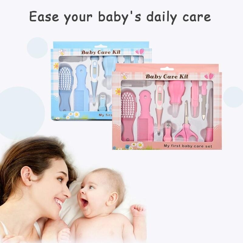 6/8/10/13Pcs Nail Haar Thermometer Grooming Brush Kit Schaar Multifunctionele Kid Toiletartikelen Baby Gezondheid care Set