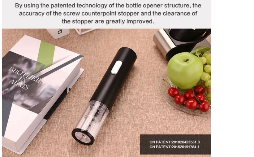 Automatische Wijn Opener Kurkentrekker Fles Tool met Folie Cutter Batterij kurkentrekker opener wijn bar gereedschap