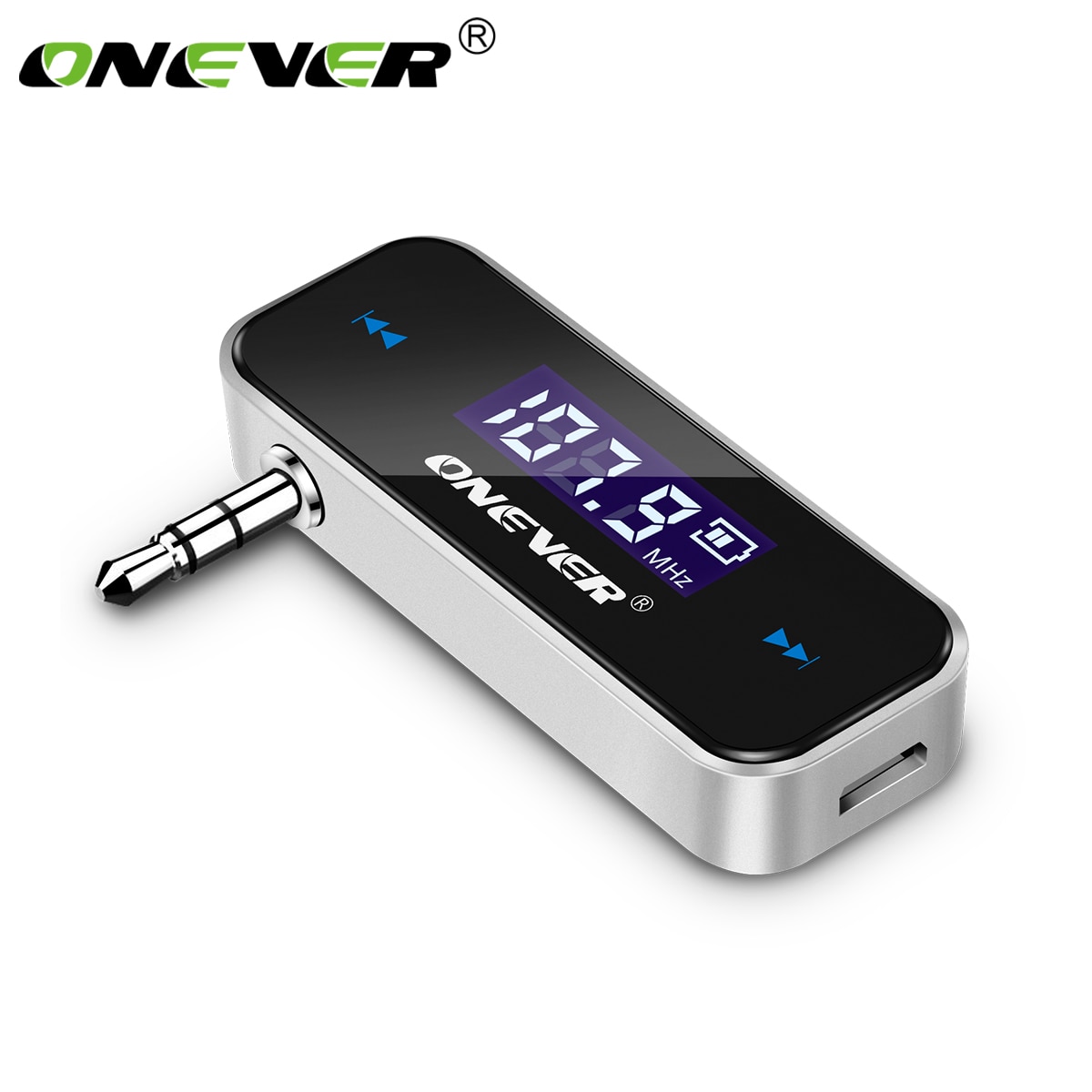 TiOODRE-Mini transmisor FM inalámbrico para coche, reproductor de música MP3, 3,5mm, para iPhone 4, 5, 6, 6S Plus, Samsung, iPad