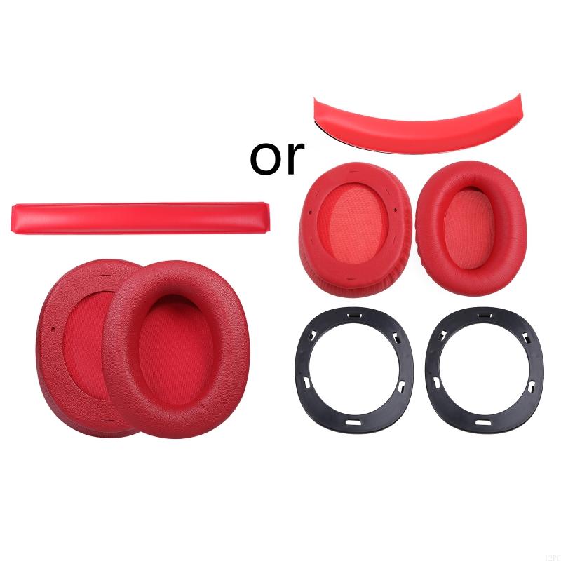 12 st dikkere earpads balk voor edifier W800BT oortelefoonafdekking te installeren: Rood