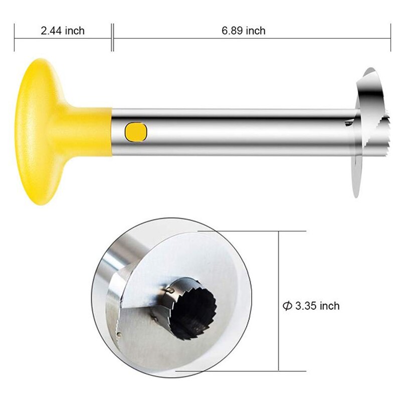 Keuken Tool Rvs Fruit Ananas Peeler Corer Slicer Cutter