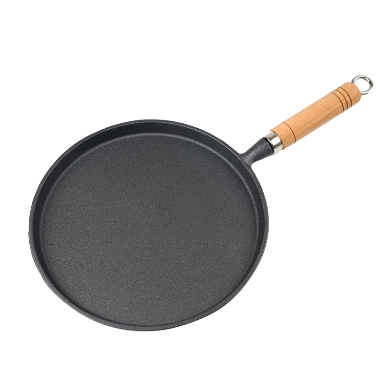 Cast Iron Frying Pan Frying Pan Uncoated Non-stick Pancake Hand Pancake Pancake Pan Pizza Pan