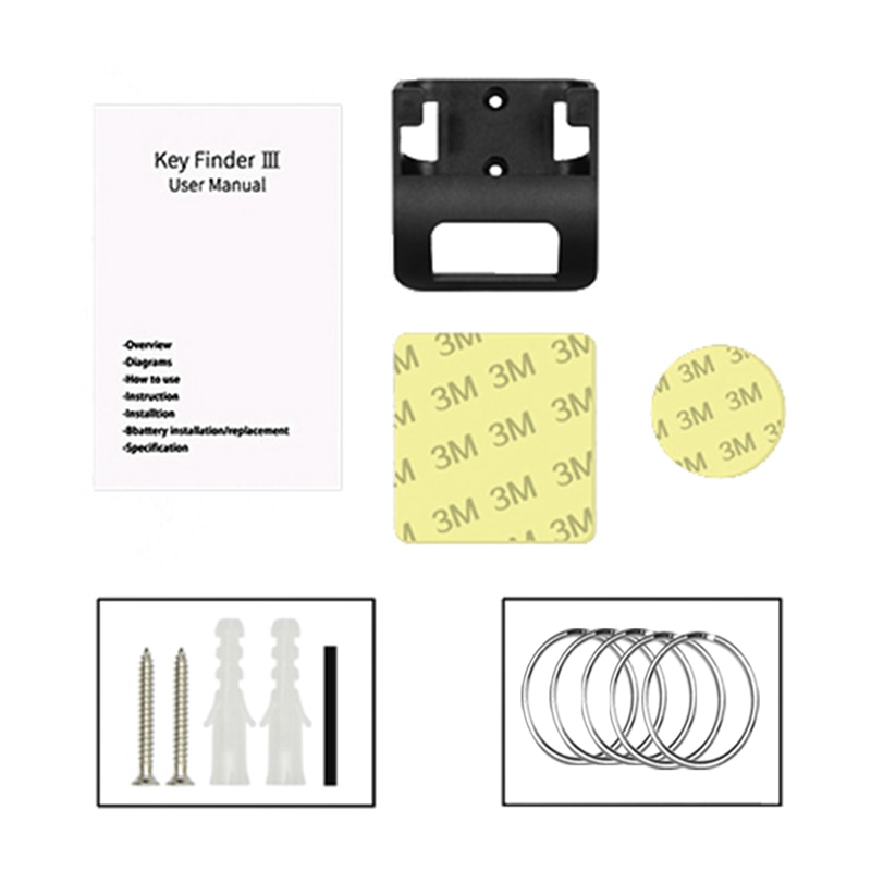 Key Finder Wireless Locator Tracker Smart Activity Tracker Anti-Lost for Phone Luggage Bag Pet Remote Control with torch