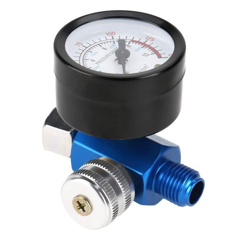 1PCS 1/4Inch-NPT Air Pressure Regulator Kit Air Adjusting Valve Regulator With Gauge For Spray Tools And Pneumatic Tools