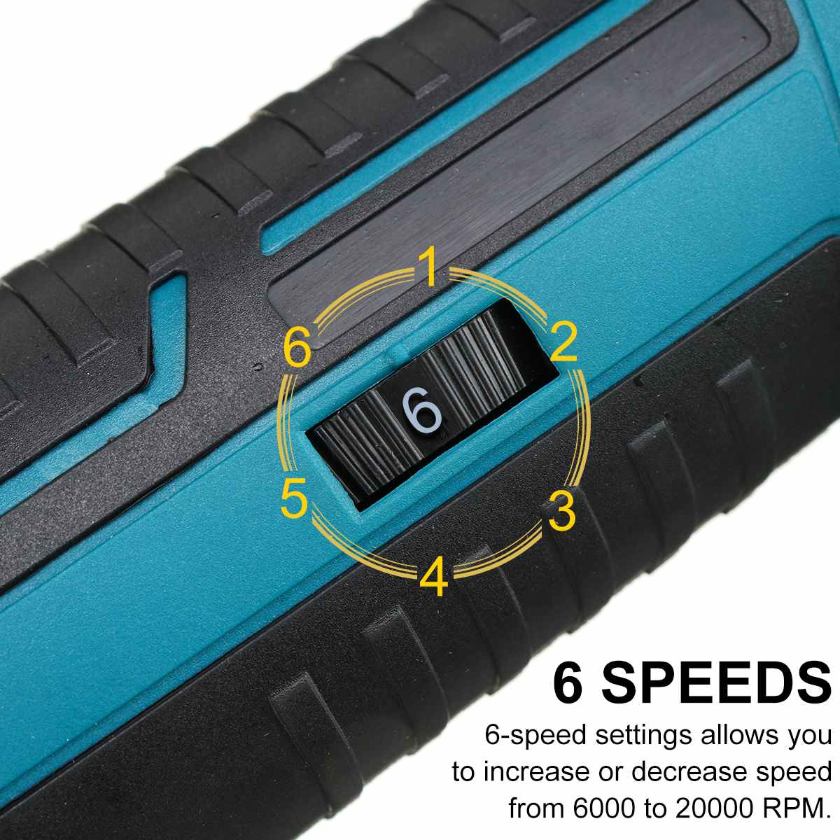 6 Speeds Adjustable Cordless Oscillating Multi Tool Variable Speed Renovator Woodworking Tool For 18V Makita Battery 20000 RPM