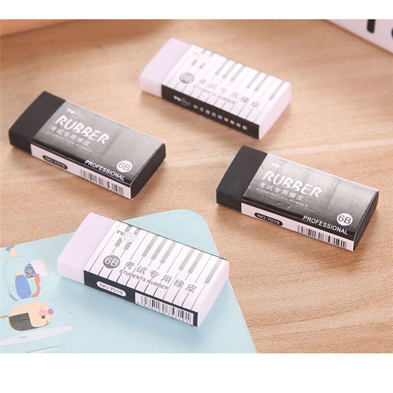 1PC 6B Exam Eraser Correction Pencil Eraser Students Learning Stationery School Office Supplies
