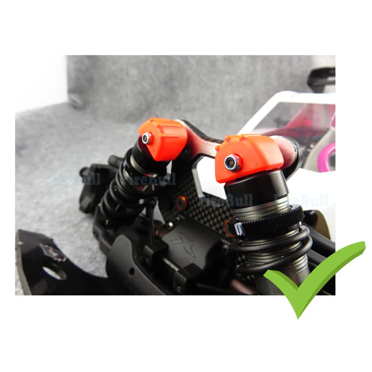 4 pièces amortisseur et cadre hydraulique Protection couvercle de Protection capuchon d'absorption des chocs pour 1/8 1:10 RC voiture Traxxas HSP TAMIYA