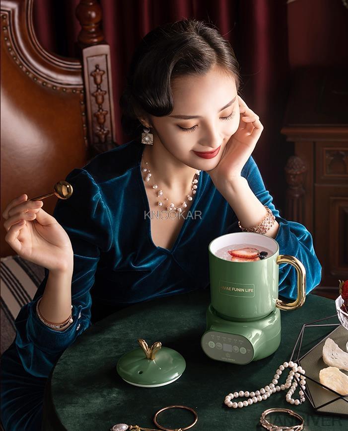 220V 600Ml Mini Elektrische Stoven Cup Kantoor Thee Pap Melk Verwarming Waterkoker Keramische/Gezondheid Glas Soep fornuis