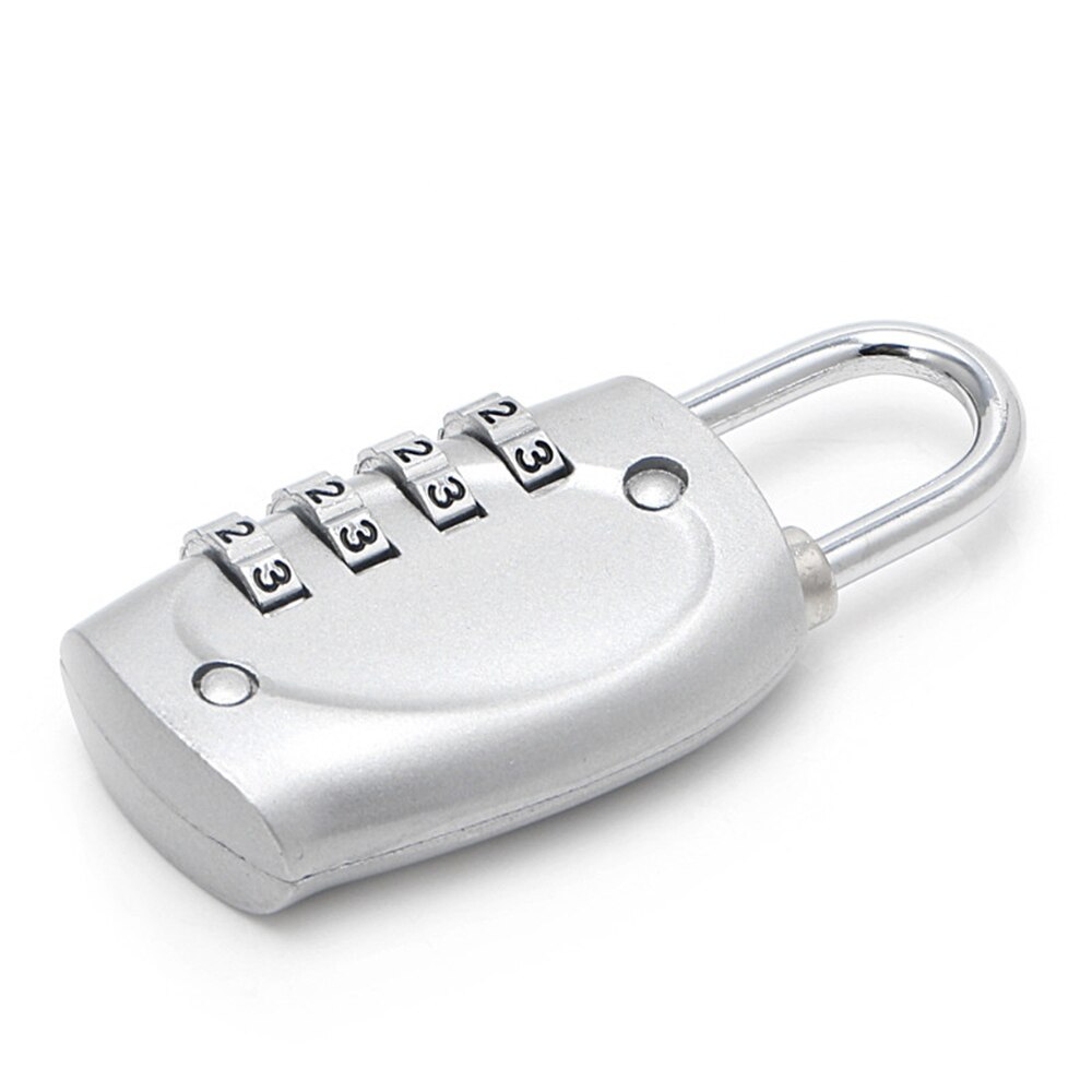 4 Dial Digit Wachtwoord Lock Combinatie Koffer Bagage Metalen Code Sluizen Hangslot Multi Kleuren Travel Safe Lock