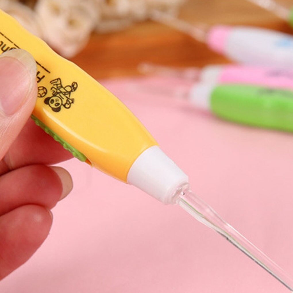 Babyverzorging Oor Lepel Licht Kind Oren Schoonmaken Met Licht Oorsmeer Lepel Graven Lichtgevende Graven Oor Cartoon Lepel