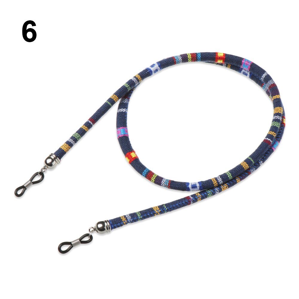 Perles acryliques colorées, chaînes de lunettes de soleil, masque, corde anti-perte, support de cordon pour lunettes de lecture, sangle de cou, accessoires de lunettes: 06