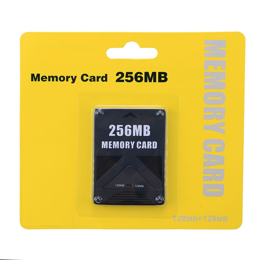 Dla PS2 8MB/16MB/32MB/64MB/128MB/256MB karta pamięci karta rozszerzeń pamięci dla PS2 czarna karta pamięci