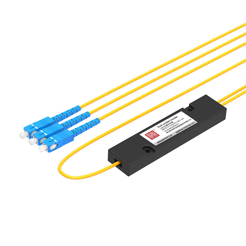 PLC Splitter SC APC 1X2 PLC Singlemode Fiber Optical Splitter SC/UPC PCL Splitter Internal Computer Cable Sleeve