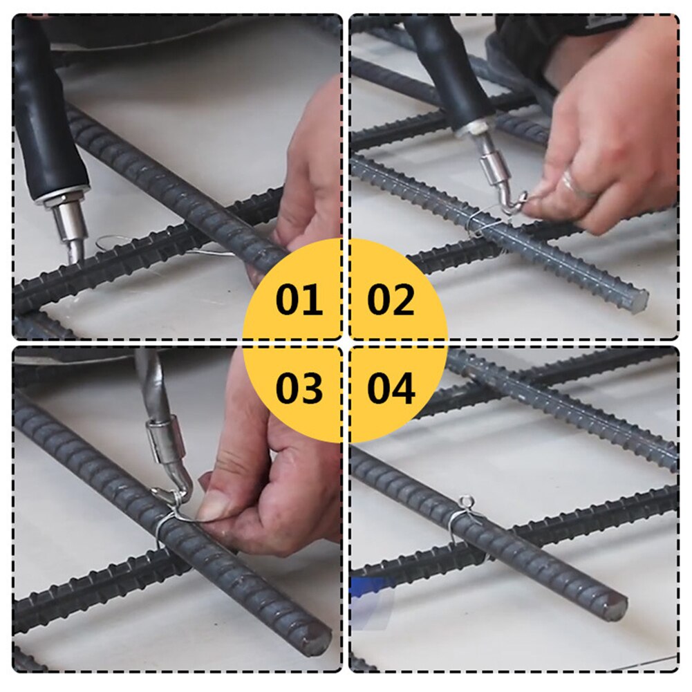 Straight Pull Binding Automatische Beton Draad Haak Draaien Tool Metal Tie Wapening