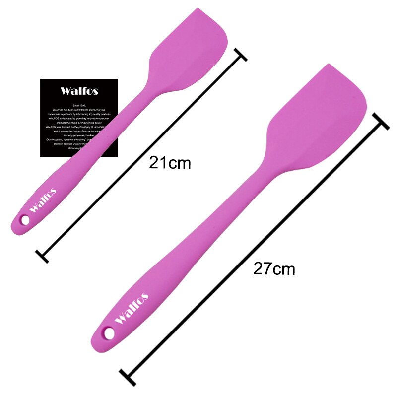 WALFOS 2Stck Silikon Spachtel einstellen Kochen Nicht Stock Butter Cookie Gebäck Schaber Küche Backen Spachtel Freies: 2 Rosa