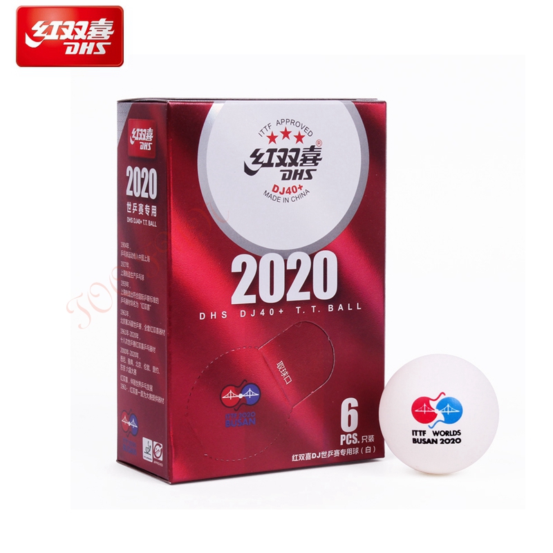 Bola de tenis de mesa DHS DJ40 para los Juegos Olimpicos de Tokio, aprobado por ITTF, gira mundial de , plástico ABS DHS 3 Star Pelotas de Ping Pong
