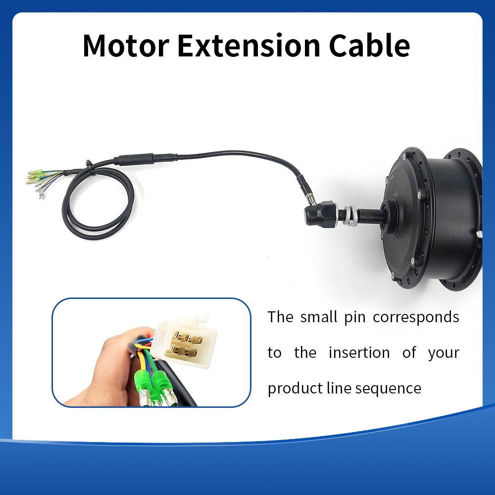 Ebike Julet 9Pin 60/130/160 cm Hub Motor Extension Cable Conversion Cable for Electric Bicycle Accessories