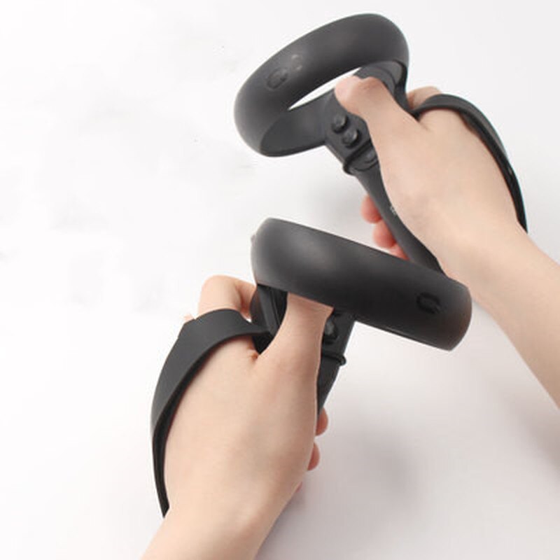 1 Pair VR Touch Controller Grip Adjustable Knuckle Straps for Oculus Quest / Rift S VR Headset Accessories