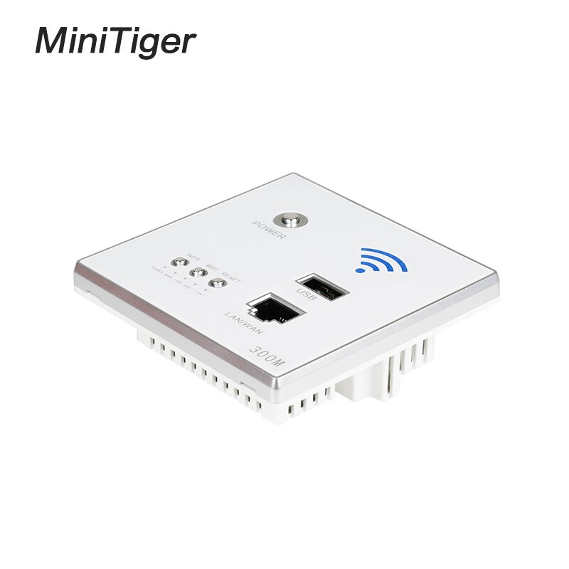 Minitiger Black 300M Wall Embedded Wireless AP Rou... – Vicedeal