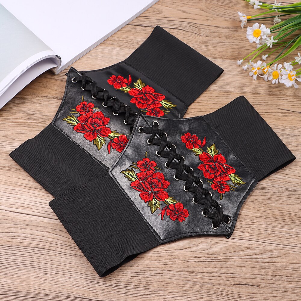 Amaxiu brede elastische tailleriem voor dames, verstelbare stretchriem, vintage dikke tailleband, modieuze elastische cinch-riem voor jurken, jeans (abrikoos