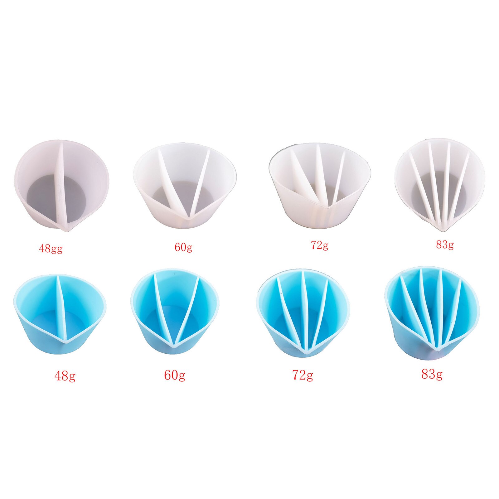 517F Clear Silicone Epoxy Resin Mixing Cups Distribution Measuring Cup DIY Epoxy Resin Tools for Jewelry Making Hobby Craft