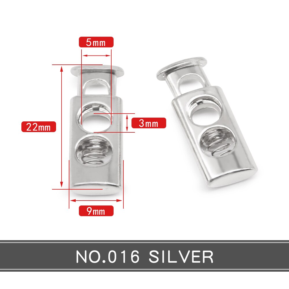 10 stk vintage sølv gunmetal guld ledning lås vippe metal stopper gør-det-selv beklædning syning beklædningsgenstand tilbehør klemme stop: No016 sølv 701