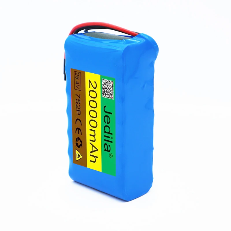 High Capacity 7s2p 24V 20Ah 18650 Battery Li-ion Battery Pack 29.4v 20000mah Electric Bicycle Moped /Li-ion Battery+Charger