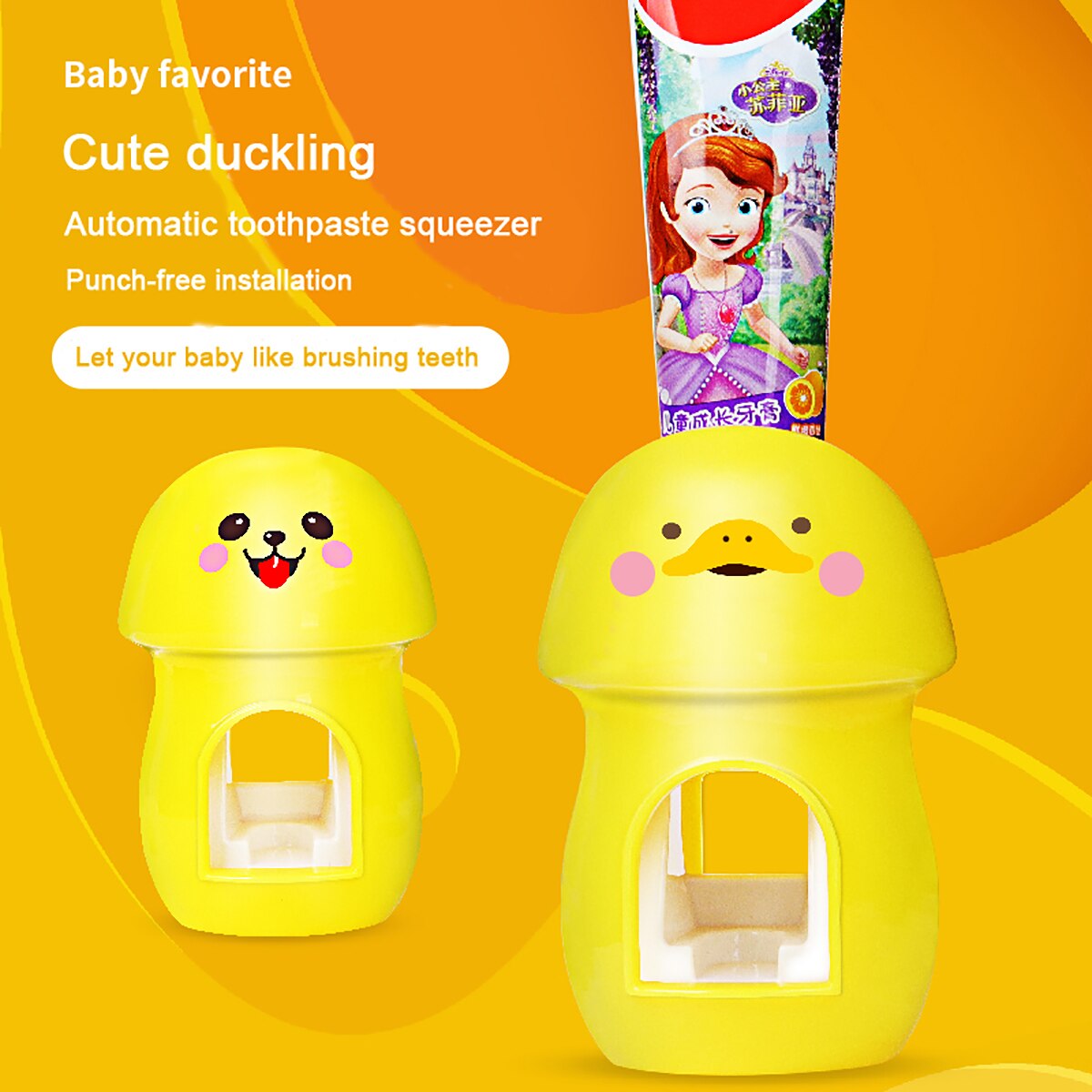 Schlecht Tragbare Schlecht Lagerung Organizer Wasserdicht ABS Halfter Automatische Zahnpasta Presse für Baby