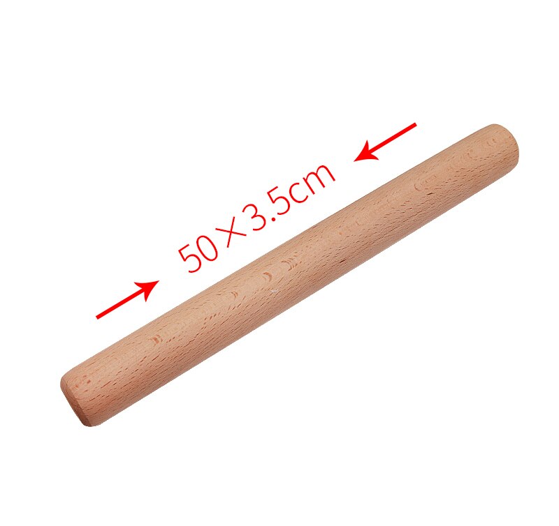 Wooden Roller Dough Pastry Pizza Biscuit Tools Pasta Cracker Wide Noodles Baking Bake Roasting Rolling Pin Kitchen rolling pin: 50x3.5cm