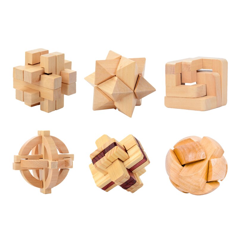 Voetbal slot kong ming slot blok lu ban slot blok 3d houten in elkaar grijpende puzzels spel hersenspel educatief speelgoed voor volwassenen kinderen