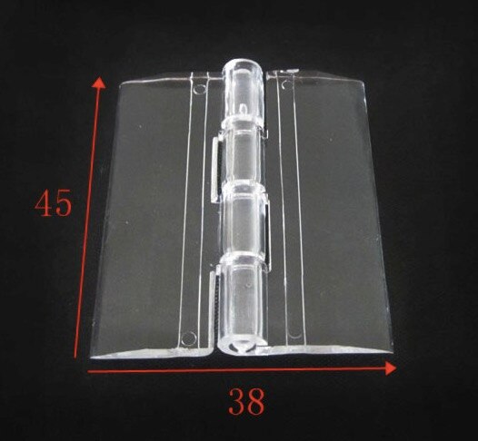 H45X38MM-Acryl plastic transparante scharnier organisch glas scharnier