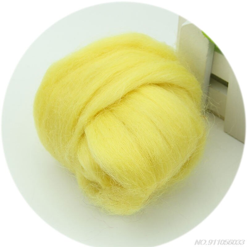 Mode Wol Corriedale Needlefelting Top Zwervende Geverfd Spinning Nat Vilten Fiber N30 20: LY