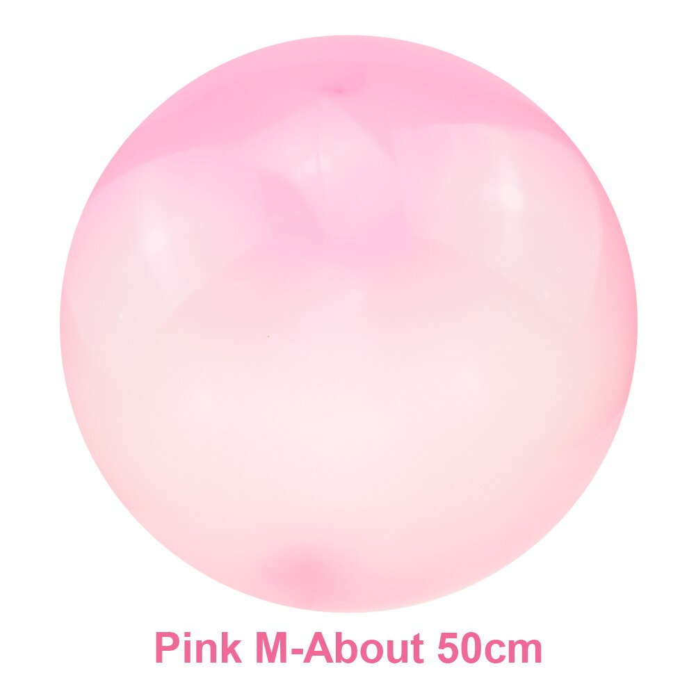 Children Outdoor Soft Air Water Filled Bubble Ball Blow Up Balloon Toy Fun Party Game Summer for Kids Inflatable Toys: M Pink