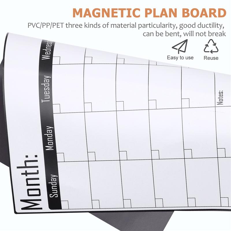 1Pc Maandelijkse Plan Board Tafel Uitwisbare Maandelijkse Planner Koelkast Schema Board Voor Home Restaurant