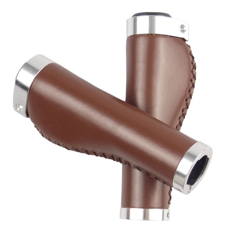 Cubierta de agarre de bicicleta Retro, accesorio de engranaje fijo para manillar de bicicleta de montaña, Vintage, PU, cómodo, hecho a mano, 130/137mm: 137mm