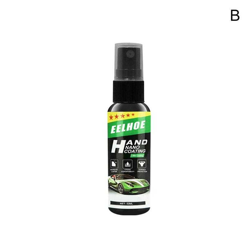 Pintura en aerosol de cerámica líquida, sellador en espray para esmalte de coche, capa superior, nanorrecubrimiento rápido, cera en espray para coche, limpieza de coche: 50ml