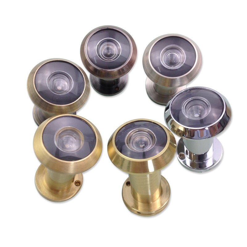 Optical Glass 200 Degree Wide Angle Door Viewer Antique Brass Peephole Hotel/Home Door Spyphole Viewer for 35-55mm Thick Door