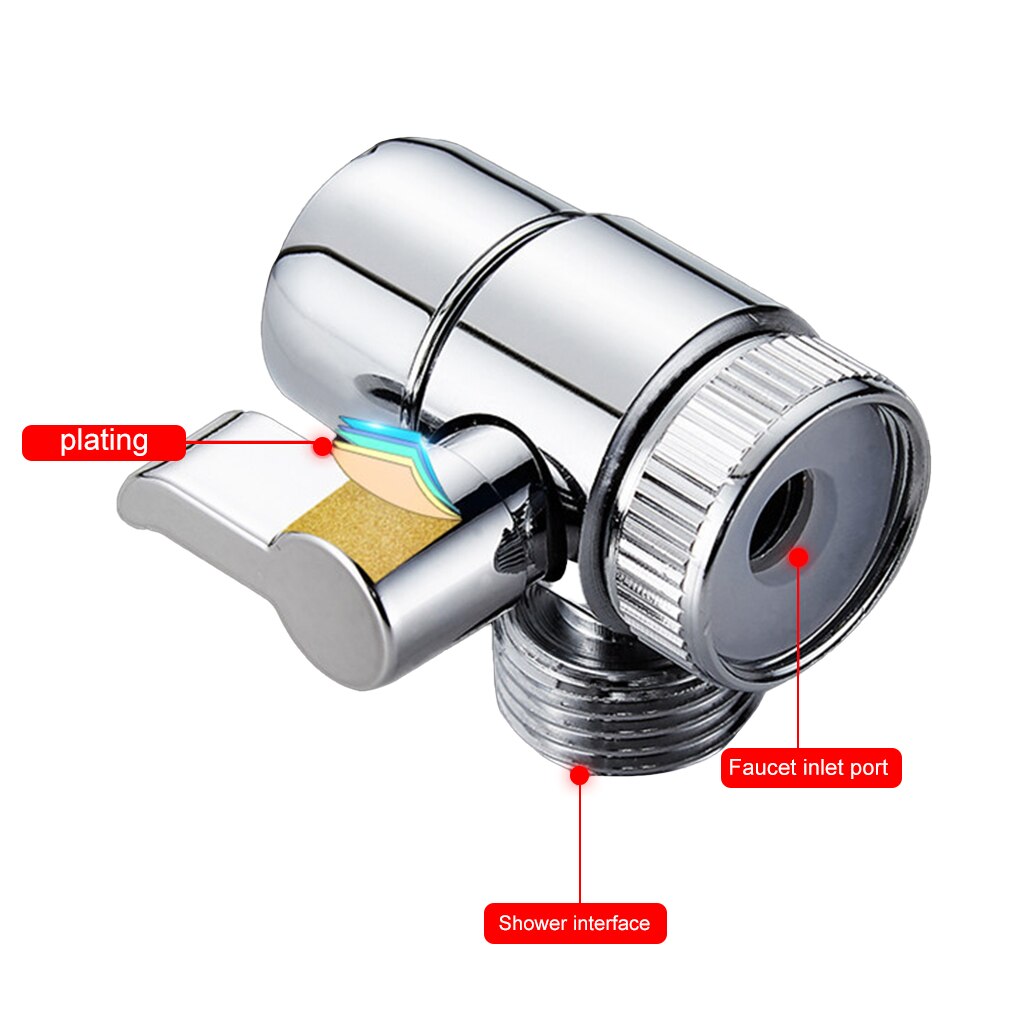 Faucet Valve Diverter Sink Valve Water Tap Faucet Splitter Adapter Home Bathroom Kitchen Diverter Accessories