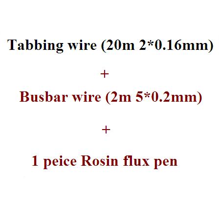 Solar cell tabbing wire Bus bar copper wire rosin flux pen soldering electrical wires diy solar panel kits: 2x0.16mm