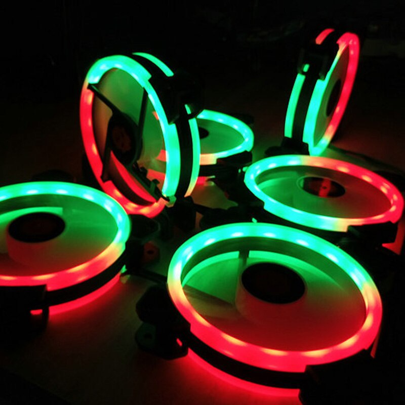 RGB Cooling Fan Computer Case Radiator Fan Adjustable RGB High Performance Quiet 120mm Case Fan PC FKU66