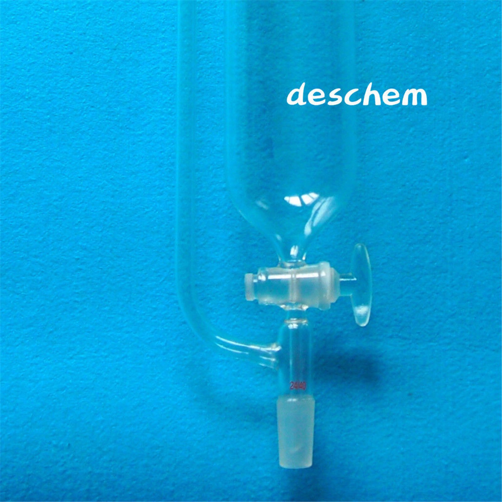 1000ml,24/40,Glass Pressure Equalizing Funnel,W/Glass Stopcock,1 L,Lab