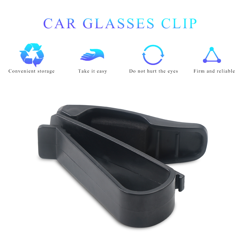 Iksnail bil solskærm brilleholder multifunktions clips biltilbehør solbriller briller stel auto fastener billet klip