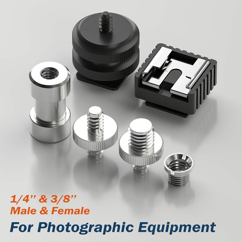 -Camera Schroef, 22 Pcs 1/4 Inch En 3/8 Inch Converter Schroefdraad Schroeven Adapter Mount Camera Shoe Mount 1/4 Set F